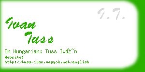 ivan tuss business card